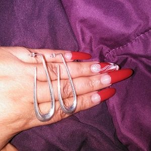 Sterling silver drop earrings